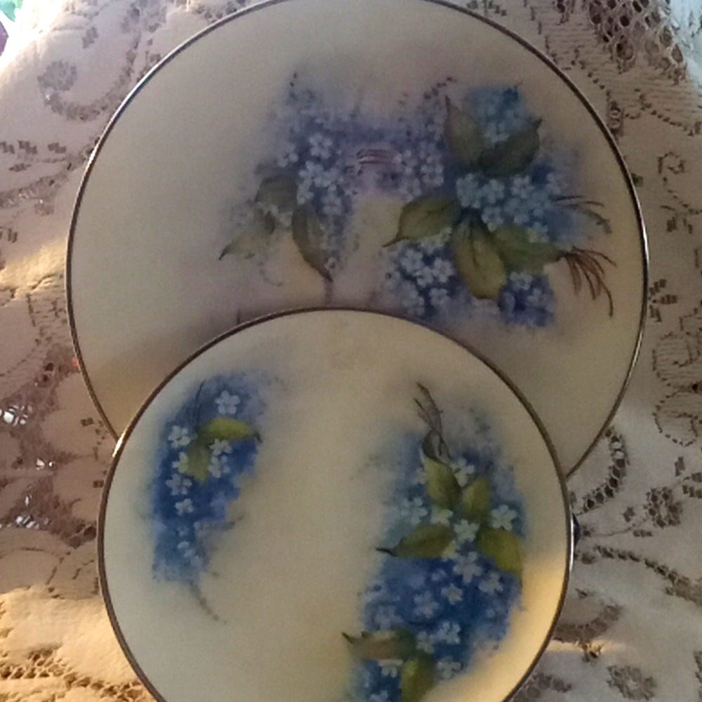 2 Noritake decorative plates